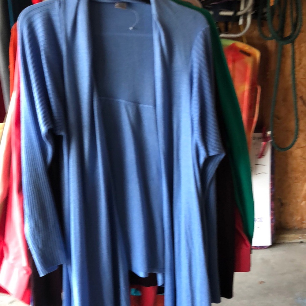 Periwinkle/light blue cardigan size 1X